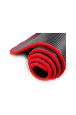 Ranyeek Sıçramaz Dikişli Yoga Mat 183x61x1cm: Kaymaz Yüzey, Omuz-diz Koruma, Taşıma Askısı Ve Ağıllı Çanta İle Siyah Çok Renkli