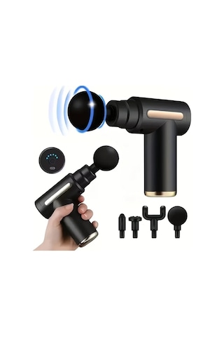 Fochsia Portatif Masaj Tabancası Abs Kas Masaj Aleti Sku123 Aile Kız Ve Erkek Çocukları İçin Hediyelik Noel Şükran Günü Altın