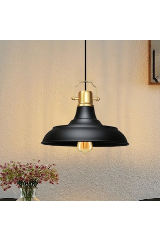 Homing Retro Gold Üst Detaylı Metal Sarkıt Ayd-3631 Siyah - Altın