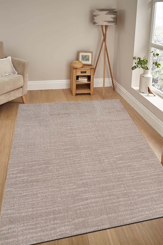 Raschel Carpet Moopy Bej Bukleli Yumuşak Soft Dokuma Yolluk Halı Salon Halısı Lp1007a Bej Bej