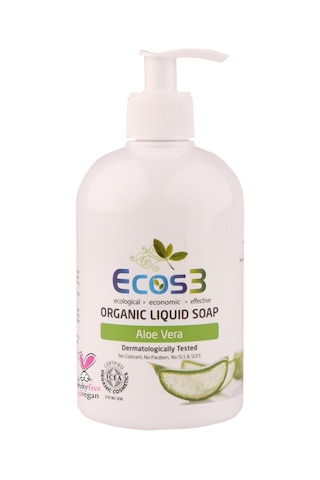 Ecos3 Aloe Vera Özlü Organik Sıvı Sabun 500 ML