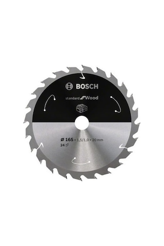 Bosch Standard For Wood 165 x 1.5/1 x 20 T24 Ahşap Daire Testere Bıçağı - 2608837685
