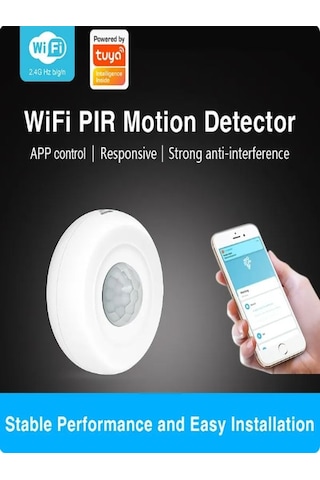 Tuya Wifi Akıllı Pır Hareket Algılama Sensörü Güvenlik Hırsız Ala