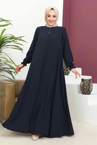 Medine İpeği Mevlana Ferace - Lacivert / F0123 Lacivert