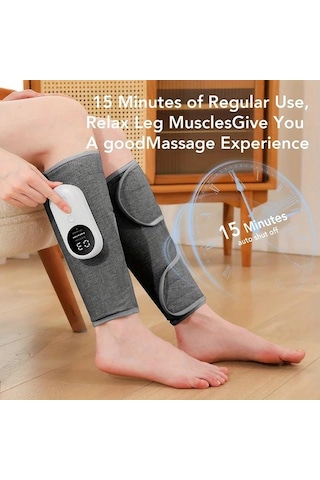 Dashanshop 1pc Kablosuz Elektrikli Bacak Masaj Aleti Şarj Edilebilir Hava Kompresyonlu Baldır Ayak Kas Gevşetme Hediye Noël Anneler Günü Babalar Günü Usb Şarj 36v Altı Altın