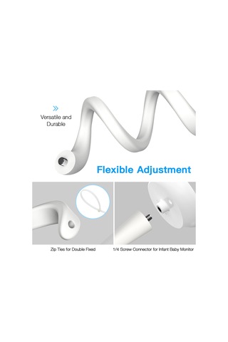 Teltree Vava Bebek Monitörü 720p Uyumlu Beyaz Desteği - Df-1078+df-3033 Modeli, 1/4 Cıvata Bağlantısı Ve Düz Bantlı Macera Bandı İle Beyaz