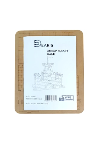 Ahşap Maket Kale 226 X 221 X 125mm