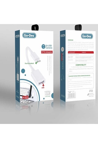 Go Des GD-UC029 Lightning To USB Dönüştürücü Adaptör iPhone iPad uyumlu - ZORE-258861