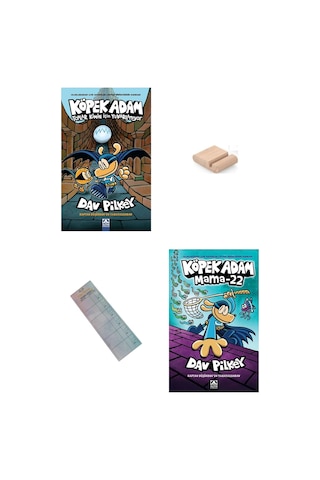 Köpek Adam 7 Ve 8. Kitap/ Toplar Kimin İçin Yuvarlanıyor / Mama 22 / 8-12 Yaş Hikaye +tablet Tutucu