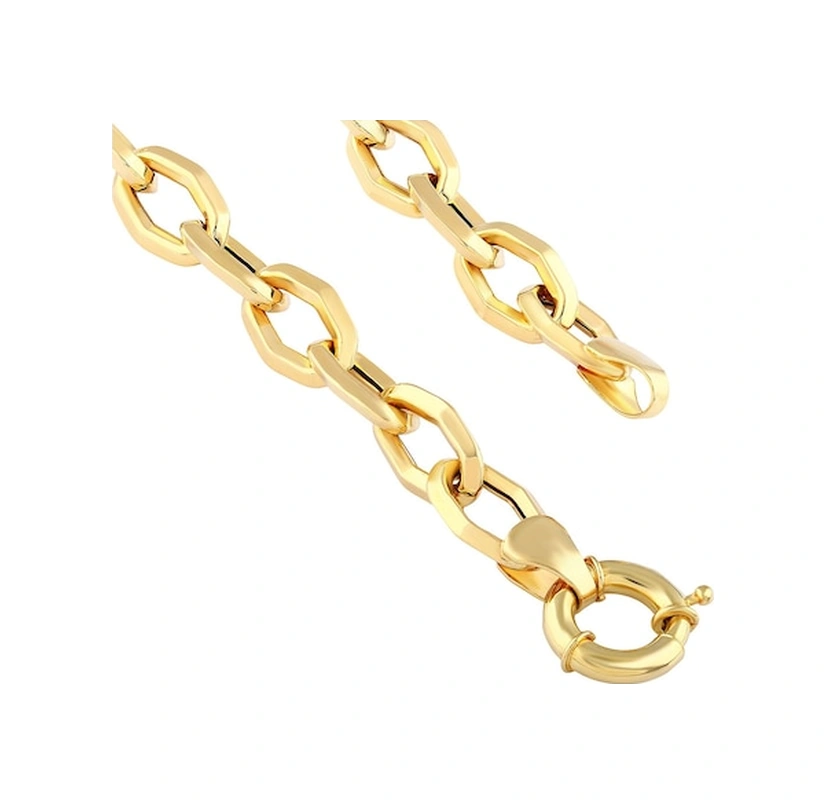 Agakulche İçi Boş 7,9 Mm Altın Zincir Renkli