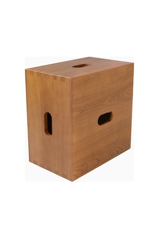 Cassina Cabanon Kestane Tabure Le Corbusier Üst Segment Tasarımı Kahverengi