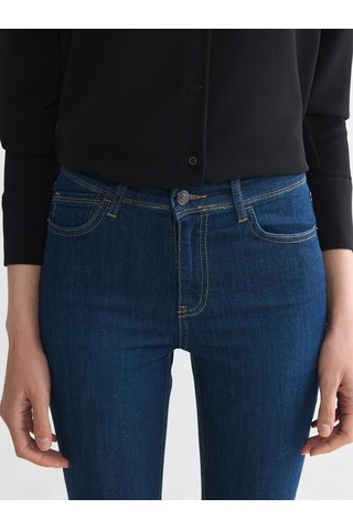 Lcwaıkıkı Classic İndigo Slim Mom Kadın Jean Pantolon