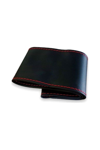 Toyota Corolla Uyumlu Dikmeli Direksiyon Kılıfı Soft Kırmızı Ipli Esnek Kokusuz