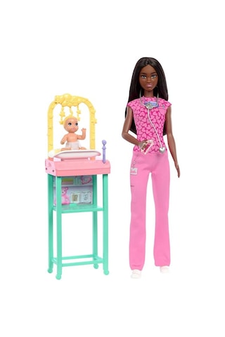 Barbie Kariyer Bebeği Bebek Doktoru Jcr73