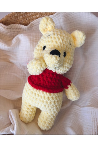 Winnie The Pooh-winnie Peluş Oyuncak Kırmızı - Sarı