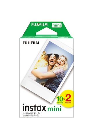 Instax Mini 12 Makine Uyumlu 20'li Film Ve Lila Fotoğraf Çerçevesi