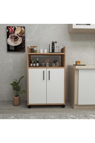 Arnetti Mutfak Banyo Tiraks Çok Amaçlı Dolap Atlantik Çam Beyaz