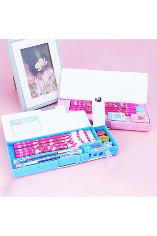 Xj-kawaii Kalem Kutusu Okul Malzemeleri Deforme Saklama Kutusu Karikatür Kalem Kutusu Plastik Kalem Kutusu Çocuk Öğrenci Okul Malzemeleri Hediyeler Th