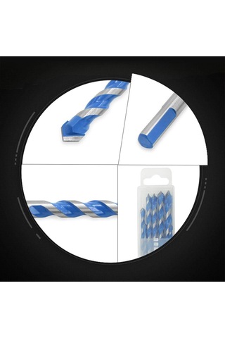 Tungsten Karbür Matkap Ucu Seti 7 Parça Çok Malzemeli Matkap Ucu