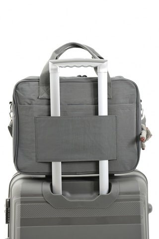 Özer-3027 Sanmorris Unisex Krinkıl Suya Dayanıklı Çapraz-el Askılı Evrak Ve Laptop Çantası Koyu Gri