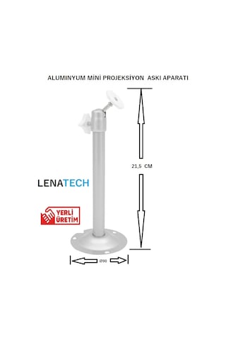 LENATECH Mini Projeksiyonlar için Askı Aparatı 21,5 cm (Metal)