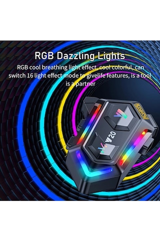 Always Y20 Bt5.3 Motosiklet Kask Kulaklık Intercom Işıklı Motorsiklet Interkom