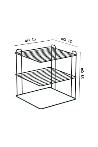 Banyo Ve Tezgah İçin 3 Katlı Tabak Düzenleyici Organizer 7009