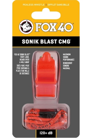 Fox 40 Sonik Blast Cmg Safety Düdük Turuncu - İpli 9203-0308 Çok Renkli