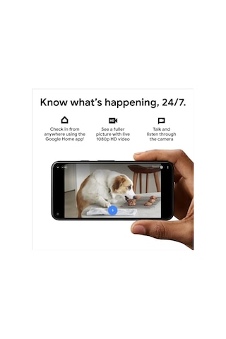 Google İç Mekan Nest Güvenlik Kamerası 1080p 2. Nesil Snow