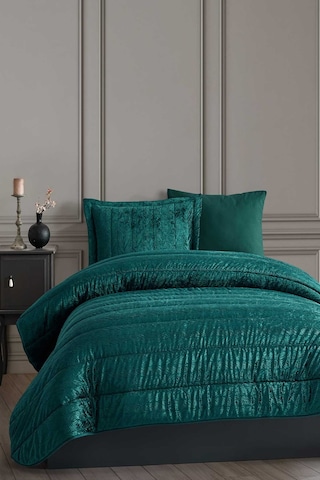 Elart Velvet Kadife Comfort Set Modern Uyku Seti Tek Kişilik Zümrüt Yeşili 2 Parça