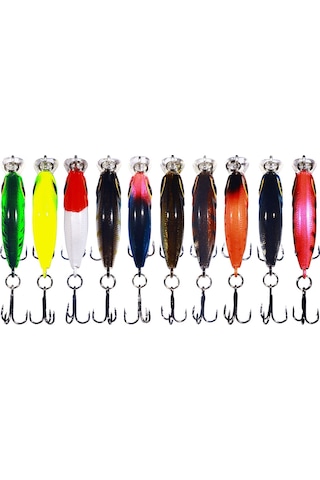 Hengjıa Cb070 Yem Batık Küçük Yağlı Sahte Yem, Boyut: 3.8cm 3.3g 10 Renk