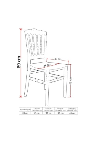 4 Adet Miray Yeşil Sandalye / Balkon-bahçe-mutfak