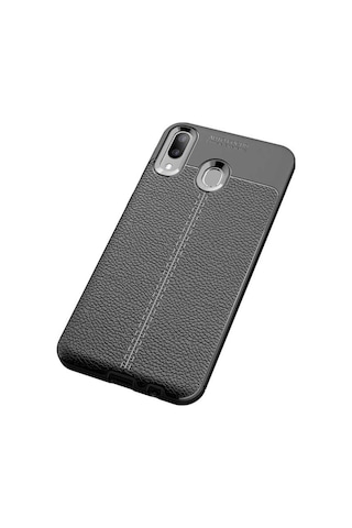 Samsung Uyumlu Galaxy M20 Kılıf Zore Niss Silikon Kapak-Siyah