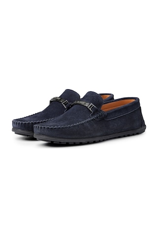 Halb Hakiki Deri Erkek Günlük Ayakkabı, Loafer Ayakkabı, Hafif Ayakkabı, Tokalı Loafer, Süet Loafer