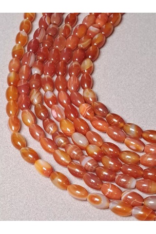 Beautiful Stones Oval Şeklinde Kırmızı Karnelyan Boncuklar 233238604