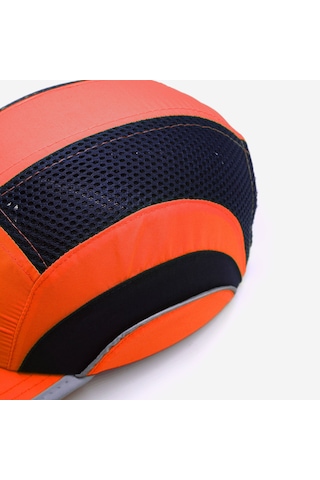 Darbe Emici Şapka Baret Kep Turuncu - Reflektörlü 7001