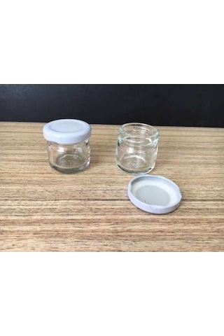 29 Cc Cam Kavanoz - 50 Adet - Beyaz Kapak. Mutfak.