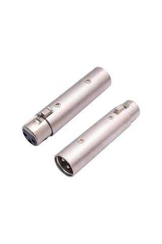 Neevoyu 2 Adet Xlr Erkek-dişi Adaptör, Zink Alaşımlı Kasa, Mikrofon Ve Ses Ekipmanı Kablolarını Uzatmak İçin Tam Dengeli Ses Konvertörü