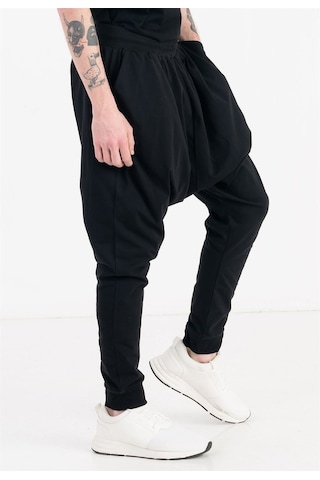 Jahr Marc Siyah Slim Fit Yanları Cepli Erkek Şalvar Eşofman Altı Siyah