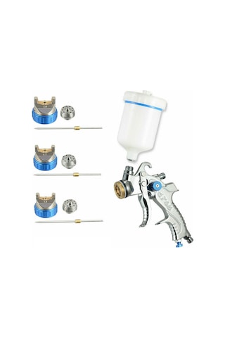 Hallow 600 CC Kupası Araba Araç Hvlp Boya Püskürtme Hava Kiti Beyaz