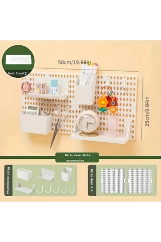 Topshop1 11 Parça Siyah Taban Plakası Ve Beyaz Aksesuarlı Masaüstü Depolama Rafı Seti Öğrenci Yurdu Ev Mutfak Kullanımı