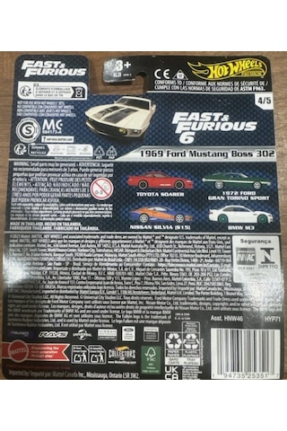 Hot Wheels Premium : Fast & Furious : 1969 Ford Mustang Boss 302