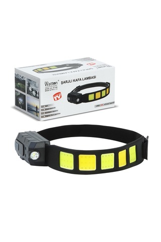 Watton Wt-066 Sensörlü Cob Xpg Led Kafa Lamba Siyah