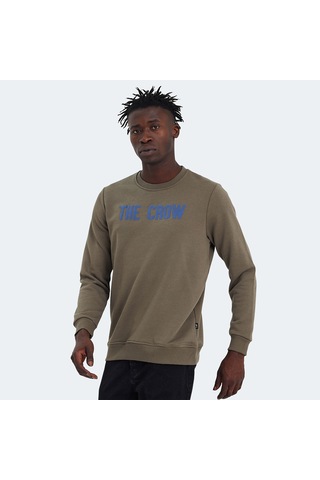 The Crow THE CROW Erkek  Zeytin Yeşil Sweatshirt