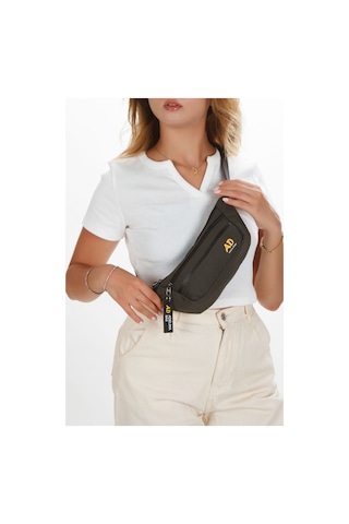 Unisex Çapraz Askılı Telefon Bölmeli Bel Ve Omuz Çantası Haki