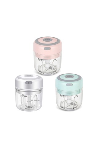 Sones Zm-14 Ev Tipi Mini Kablosuz Elektrikli Sarımsak Ezici, Renk: Yüksek Bardak Pembe 250ml