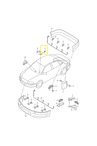VW Audi GERME Perçini Klips 7L6868307 8Z0857784 HSK0460