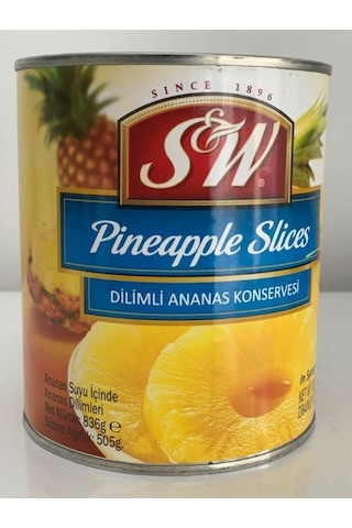 S&W Dilimli Ananas Konservesi 836 G