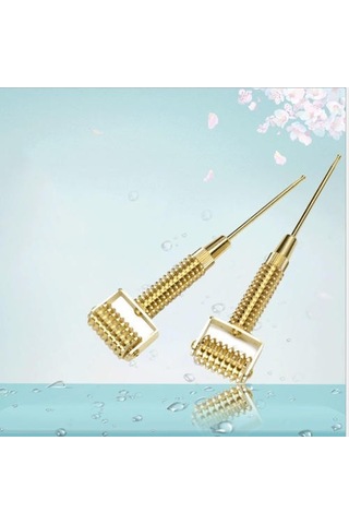 1pic Yüz Masaj Silindiri Akupunktur Noktaları Iğne Altın Prob Kulak Çok Fonksiyonlu Zayıflama Bahar Rulo Çift Çene Kaldırma Ev Kullanımı Güzellik Cihazları Ia0dmk Altın