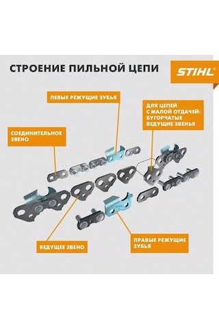 Stihl Stıhl Ms180/210/230/250 İçin Zincir Stıhl Ps 1 20'' Veya Stıhl Ps 12 30'' İle Uyumludur. 205475793